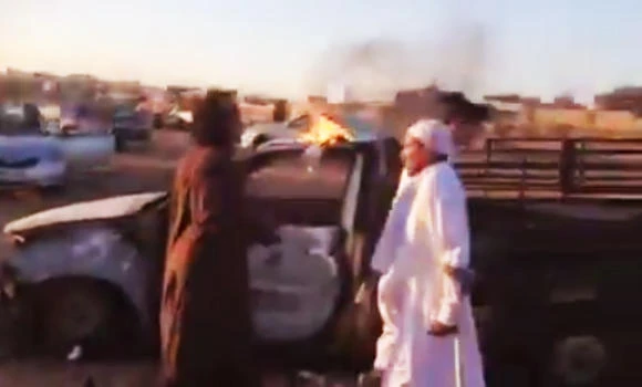 Livid over razing of house, man burns own vehicle