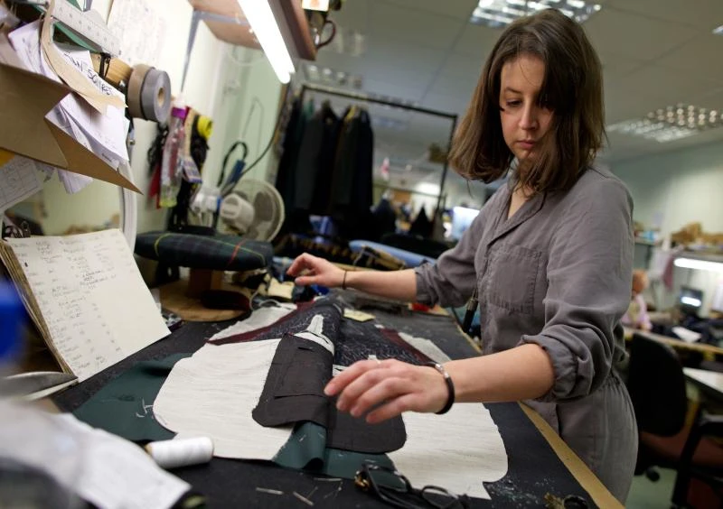 Female tailor cuts a dash on Savile Row