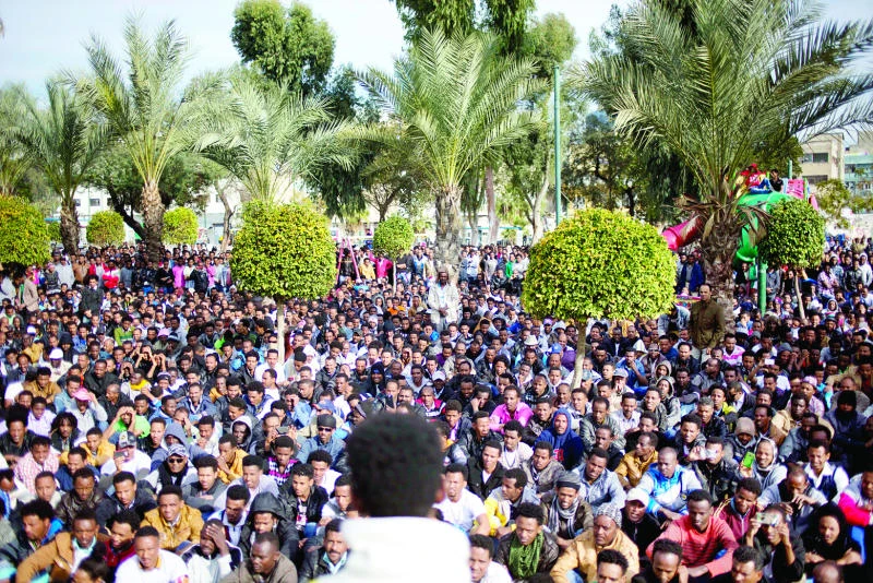 African asylum seekers protest in Tel Aviv