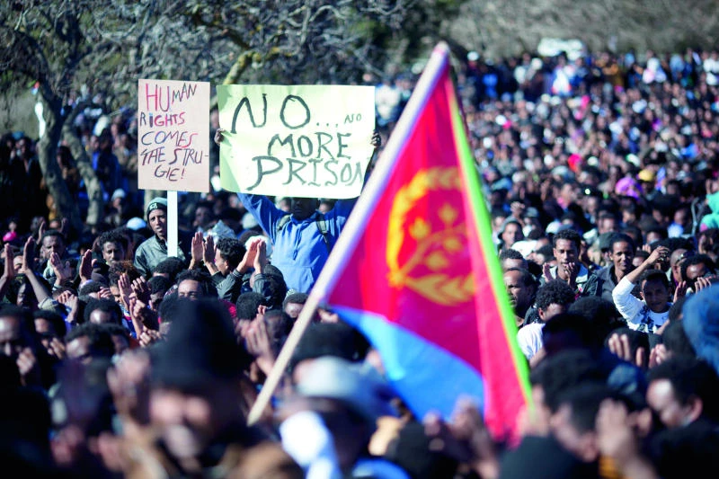 African migrants rally in Israel for refugee status
