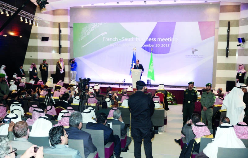 Hollande lauds Saudi chamber