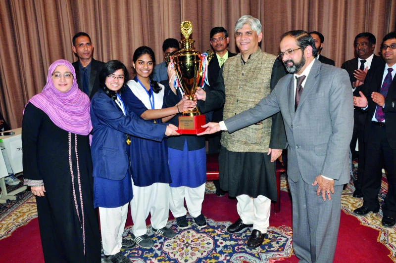 Indian school girls win interschool quiz contest