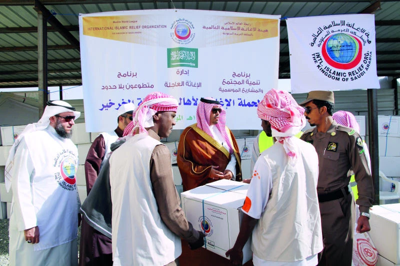 Islamic relief organization distributes winter aid in Najran