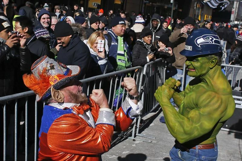 Super Bowl fever grips the Big Apple
