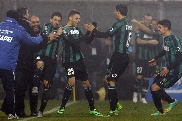Teenager Berardi scores four as Sassuolo stuns Milan