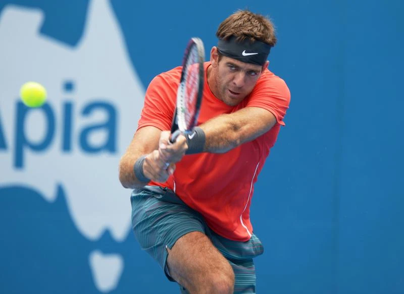 Del Potro on course in Sydney; Kvitova shown the door