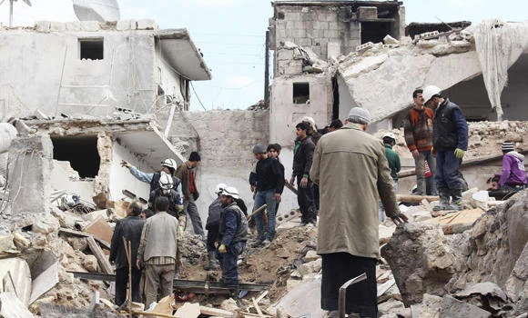 Barrel bombs kill 13 in Syria’s Aleppo: NGO