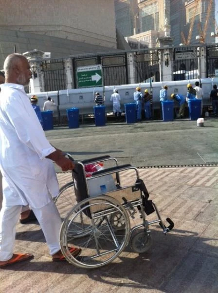 Unscrupulous persons exploit free wheelchairs for disabled pilgrims