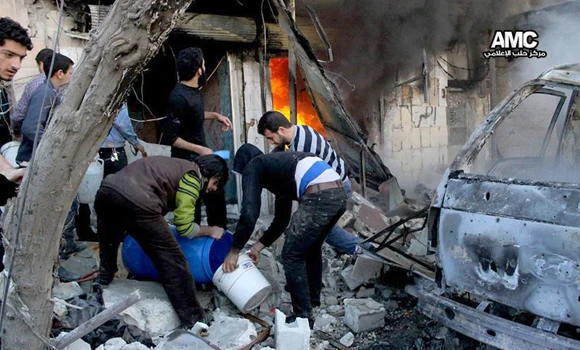Assad bombs kill 20 in rebel-held Aleppo