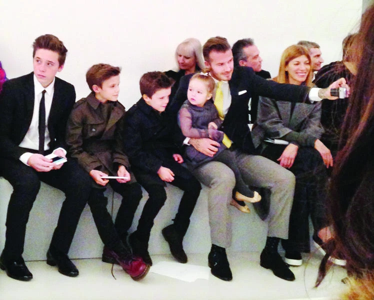 Beckham brood in front row for Victoria’s NY show