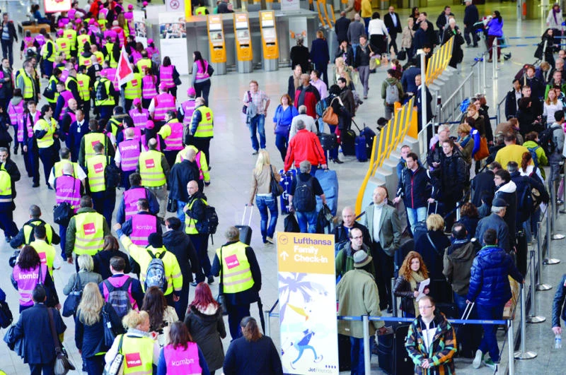 Chaos at Frankfurt airport as security staff strike