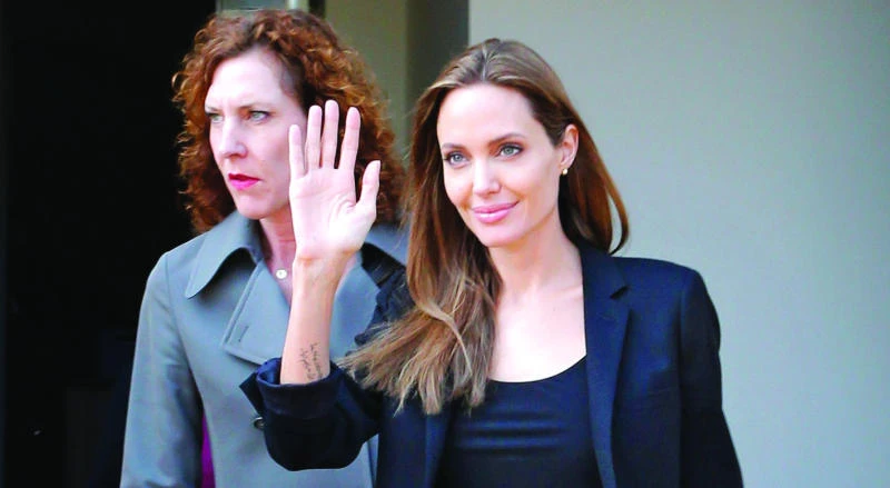 Jolie visits Syrian refugees in Lebanon