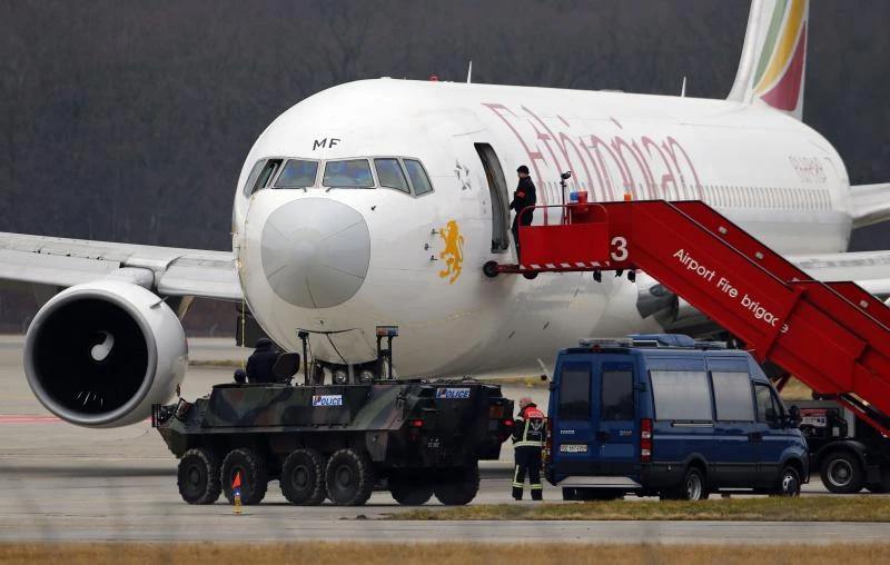Co-pilot hijacks Ethiopian plane to Geneva, seeks asylum