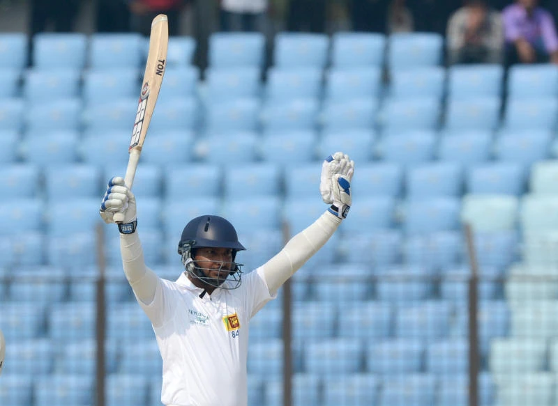 Sangakkara scores 319, Sri Lanka out for 587