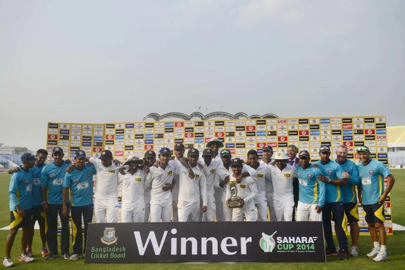 Lanka clinches series as Bangladesh draws Test