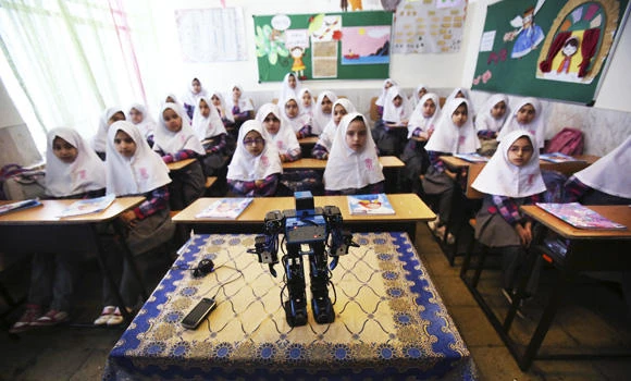 Iranian teacher builds robot to teach prayer