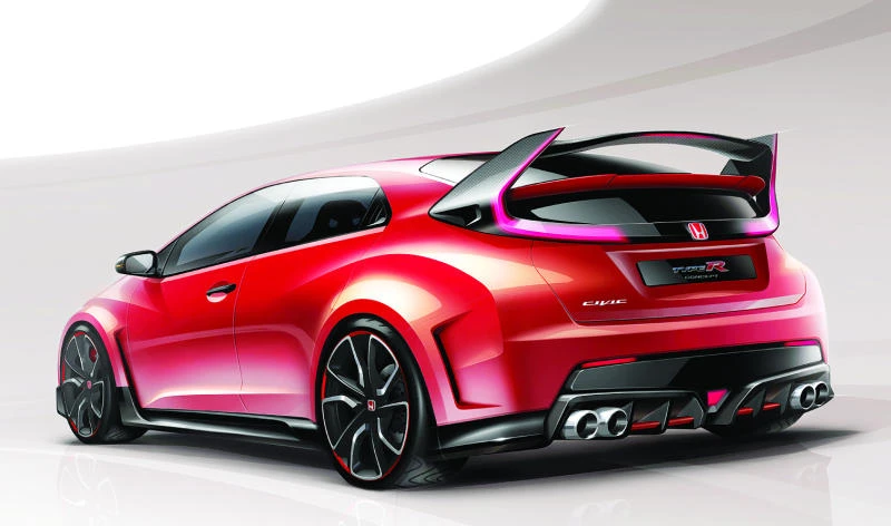Honda Civic Type R adopts extreme look