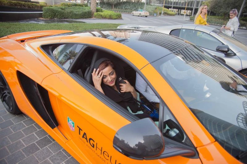 TAG Heuer club members accelerate through Dubai in McLaren supercars