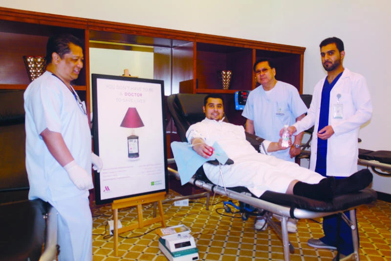 Riyadh Marriott Hotel conducts blood donation drive