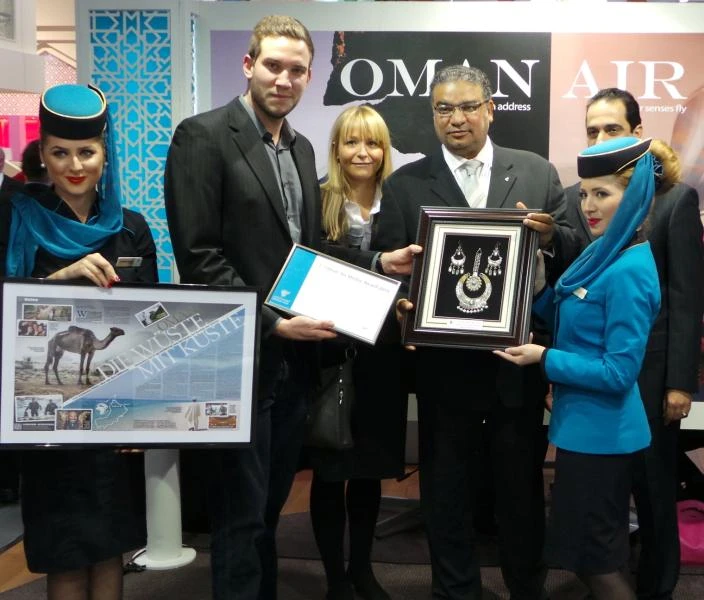 Oman Air honors winners at travel convention ITB, Berlin