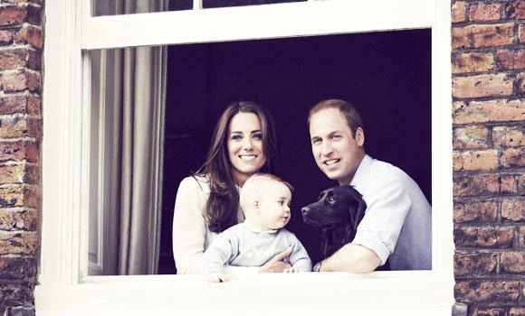 Portrait of a prince: Royal family all smiles in new photo