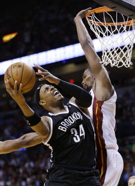 Pierce powers Nets to another win over struggling Heat