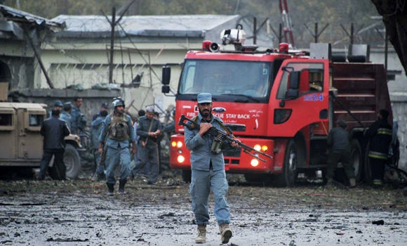 10 Afghan cops die in brazen Taleban attack