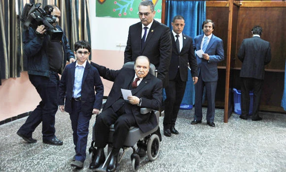 Bouteflika votes in wheelchair for 4th term