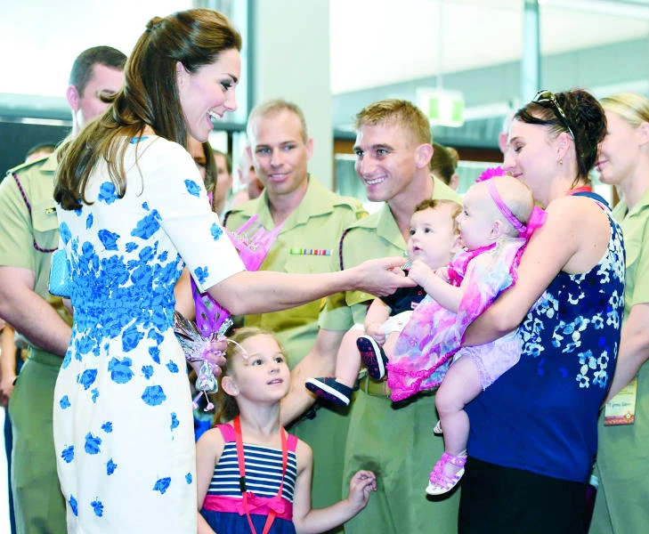 Wills, Kate meet Aussie military families