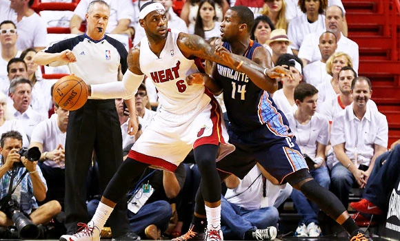 Heat open playoffs by beating Bobcats