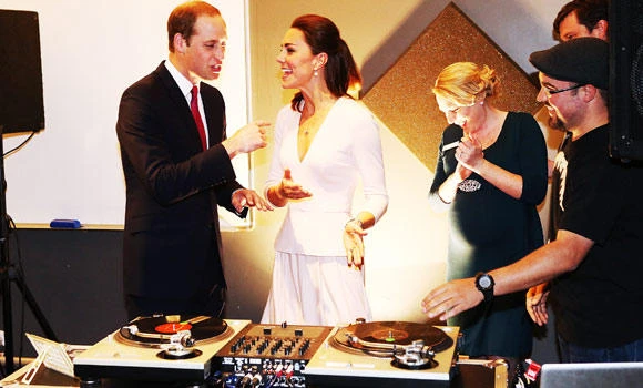 Young royals turn DJs in Queen’s Aussie namesake