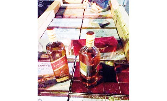 Authorities seize 68,000 bottles of liquor in 3 months