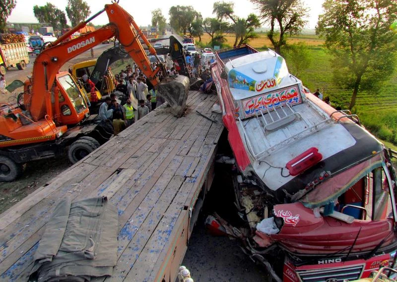At least 42 dead in Pakistan road accident