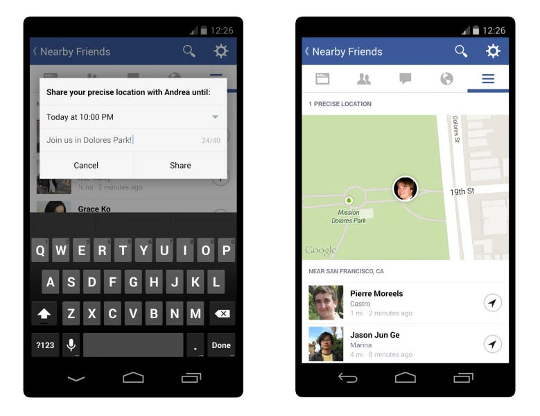 Facebook rolls out 'nearby friends' feature