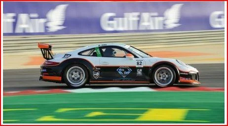 Saudi driver enjoys podium success in Porsche GT3 support race in Bahrain Grand Prix