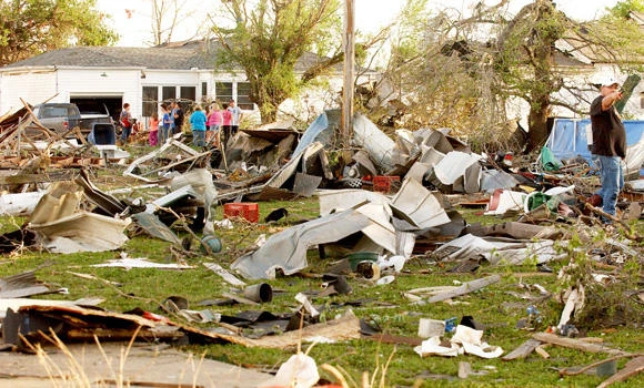 Tornadoes wipe out neighborhoods in Arkansas, Oklahoma