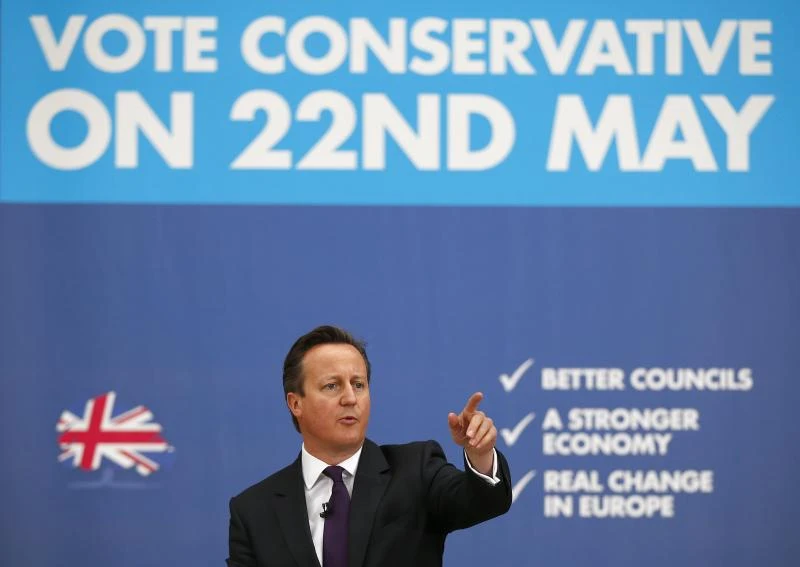 UK Cameron’s party in poll lead for first time in over two years