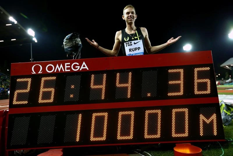 Rupp rules 10,000m at Prefontaine Classic