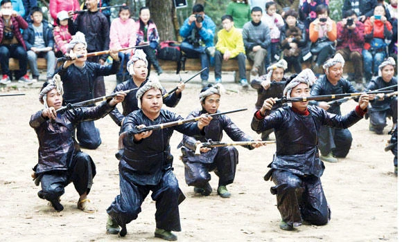 Chinese village guns for tourists