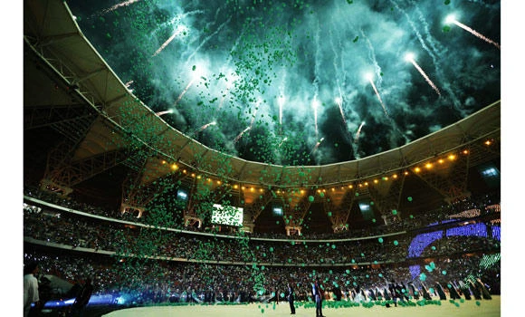 Fireworks herald the birth of a new star