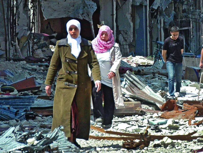 Syrians shocked by Homs Old City damage