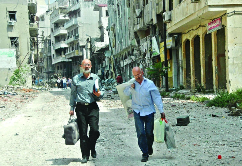 Rubble, a coffee cup and painful memories in Homs’ old city