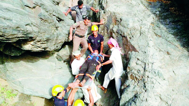 Youth rescued after a 20-meter cliff fall
