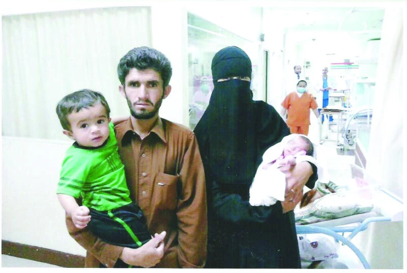 Pakistani couple incurs SR128,000 hospital bill in delivery of baby girl
