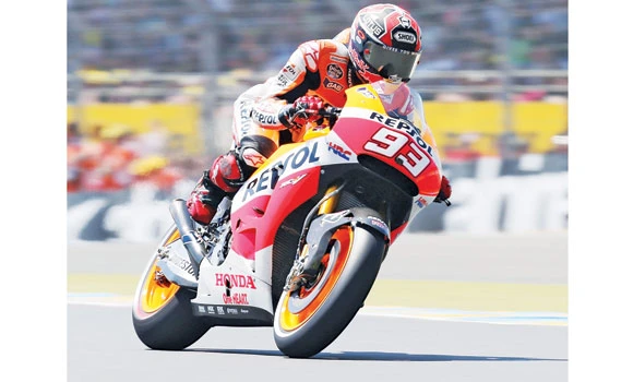 Marquez scorches to fifth successive pole in France