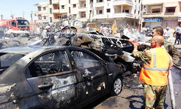 Bloodshed as 4 suicide blasts target Syrian Army