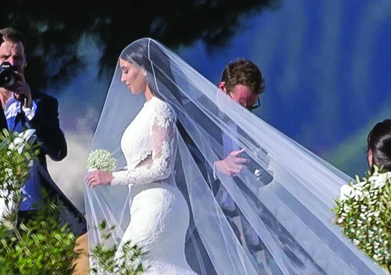 Kim’s wedding dress revealed!
