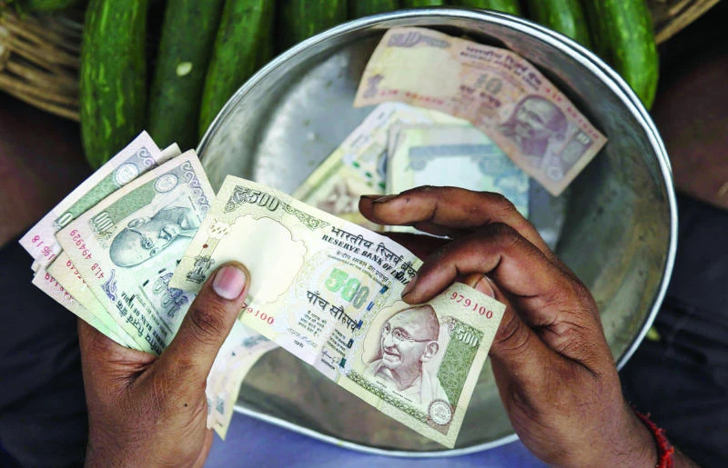 Indian currency snaps three-day fall