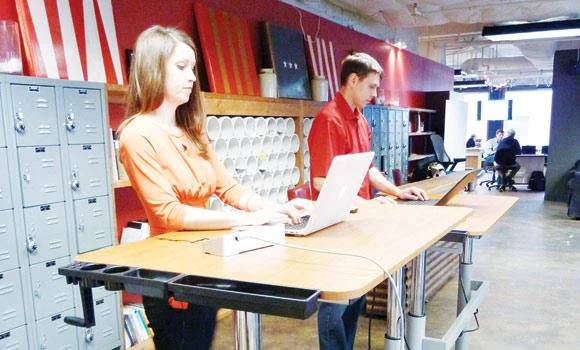 Standing on the job gains favor in US workplaces