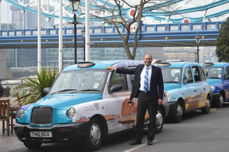 Oman Air brand envelops London’s iconic ‘black’ cabs